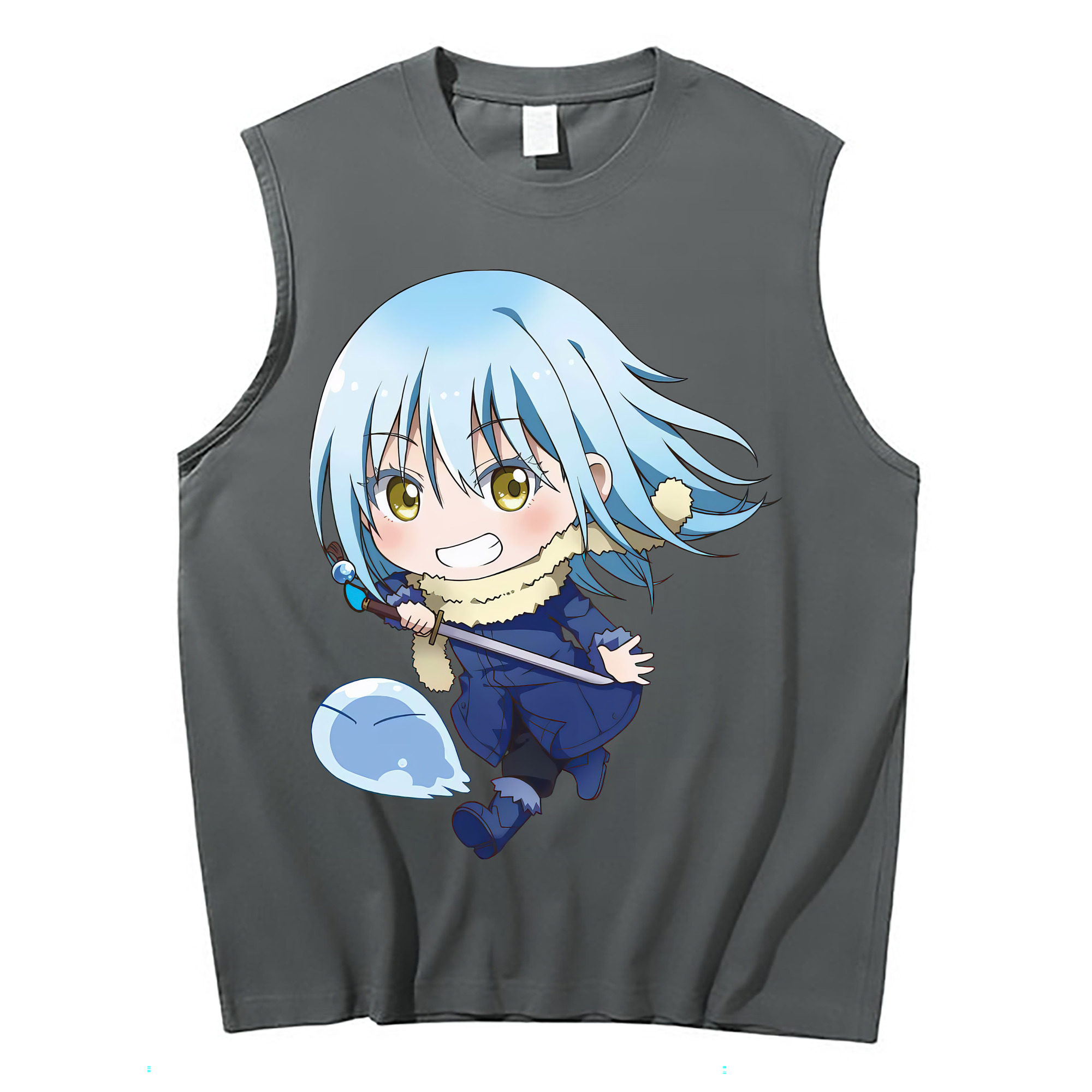（画像用） 転スラ Regarding Reincarnated to Slime コットン100％タンクトップ（フロントプリント）